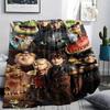 1Pc Dragon Training Print Flannel Blanket, High quality Comfortable for All Seasons, Home Decor, Warmth and Comfort, Perfect for Gifts