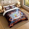 3Pcs Bedding Set Custom Name Text, 1 Sheet 2 Pillowcases Home Bed DecorManchester City