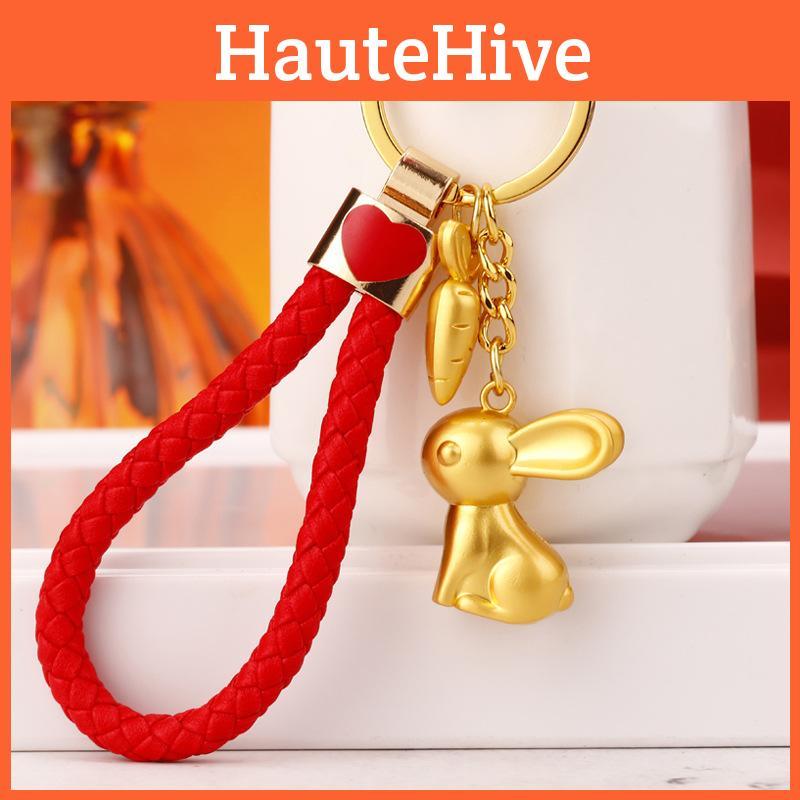 Adorable Premium Zinc Alloy Rabbit Keychain For Stylish Women Perfect Gift Accessory