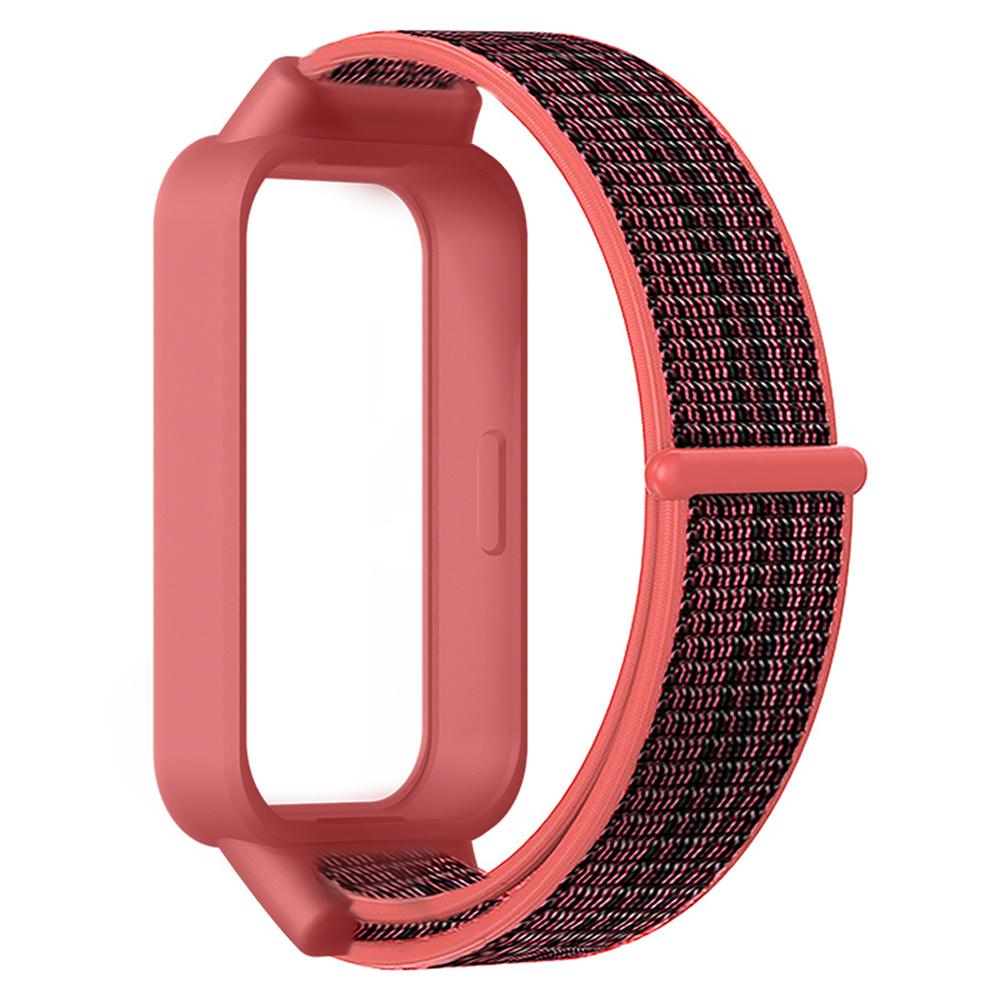 For Xiaomi Smart Band 9 Active/Redmi Band 3 Nylon Strap Magic Tape Design Watch Band