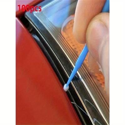 100PCS Premium Nylon Car Beauty Brush Set - Effective Car Interior Details Cleaning Tool, Dashboard Air Outlet Brush, Gap Cleaner for Tight Spaces