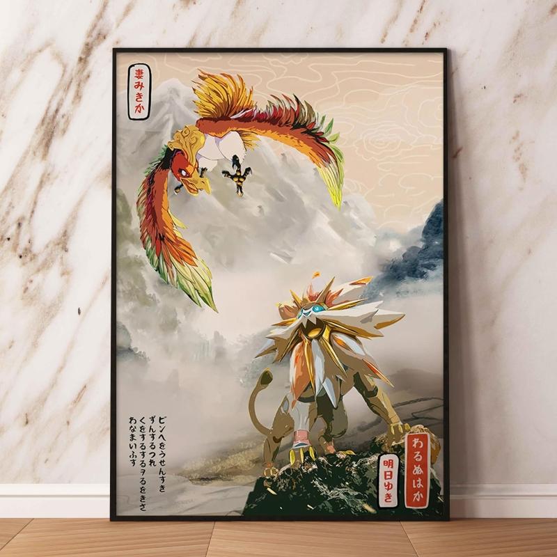 Japan Anime Pokemon Gyarados Classic Character Canvas Poster High Definition Images Home Living Room Wall Aesthetic Decorative