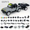 88pcs Grey Battle Axe Pickup Truck Car Simulative Model Small Educational Assembled Building Block Toy Gift