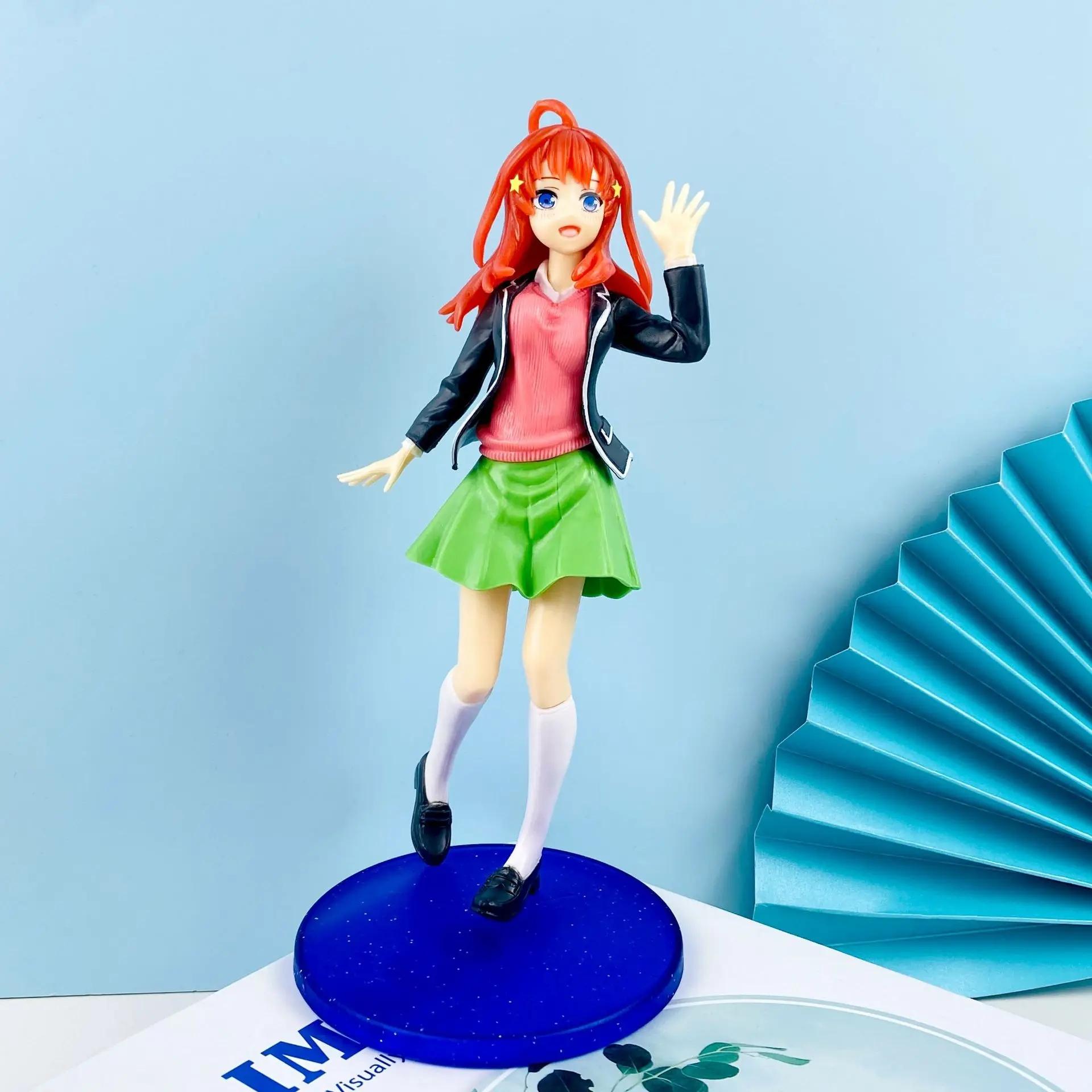 

5Style Anime Figure Ichik 18CM School Uniform The Quintessential Quintuplets Model Dolls Toy Present Collec Nakano Nino Miku No box