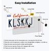 2 Pack License Plate Covers, Clear Flat License Plate Protector Unbreakable Plastic Shields Tag Holder Fits Standard US Plate With Screws Caps (Gray)