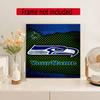 Seattle Seahawks Customize Your Name Diamond Painting Round Diamond Diy Frameless Holiday Artwork Suitable For Home Office Wall Decoration