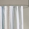 Striped Tribal Pattern Shower Curtain Machine Washable All Season Waterproof Privacy Protection Boho Design Eleganthooksincluded