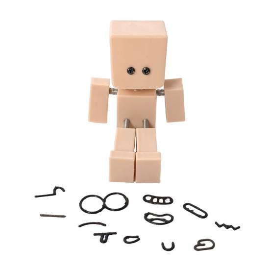 

Shaking Feet Doll 3D Printed Shaking Man Figurine Battery-Free Physics-Driven Rocking Decor with 12 Expressions