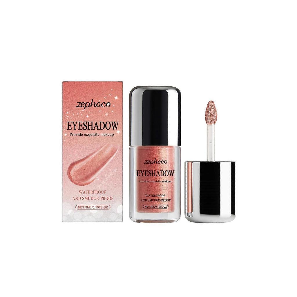 Zephoco Shimmer Liquid Eyeshadow - Natural Color, Waterproof, Brightening, Easy To Apply, Everyday Wear
