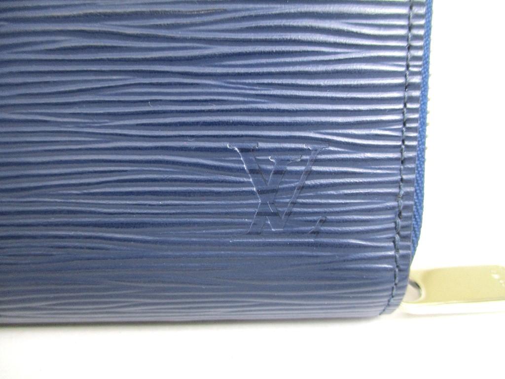 Originální LOUIS VUITTON Epi Tmavě modrá Kůže Kulatý Zip Zippy Peněženka #a190 Repasovaná