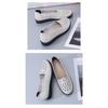 Summer New Imitation Leather Shoes, Comfortable and Non Slip Sandals, Women's Soft Leather Hollow Breathable Hole Shoes, Soft Soled Shoes