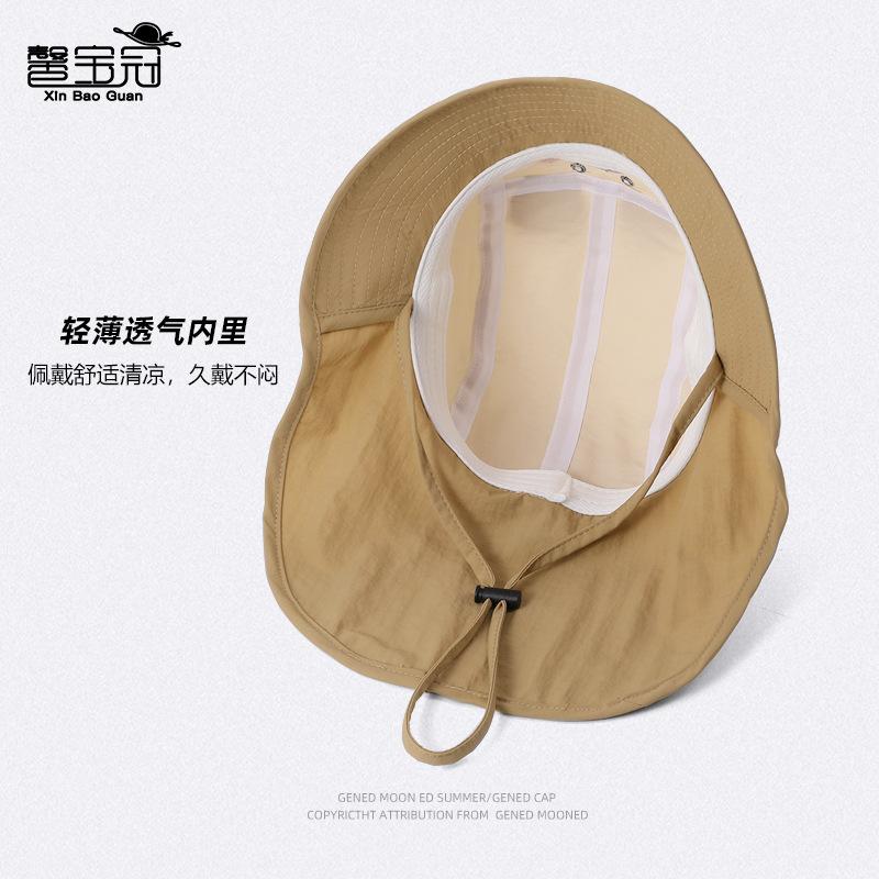 Kinderhut Cartoon niedlich Schal Nackenschutz Sonnenschutzhut für Jungen und Mädchen Sommer Outdoor große Krempe Sonnenschutz Eimerhut