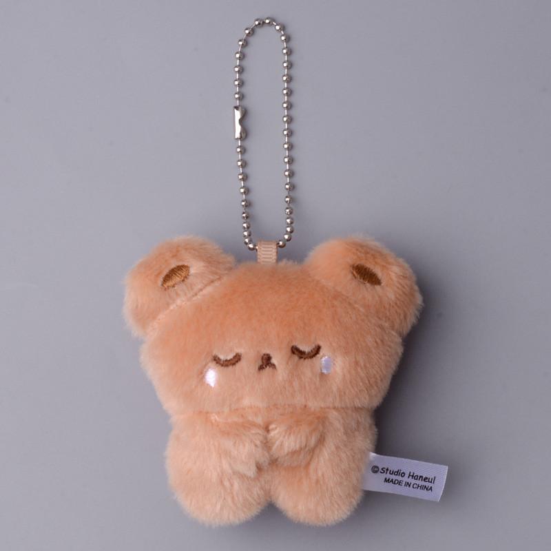 Twisted Bear Rabbit Egg Plush Doll Small Pendant Cartoon Animal Keychain