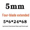 Yihai 3mm Keyway End Mill, 2 & 4 Flutes, HSS 8mm, High-Speed Steel