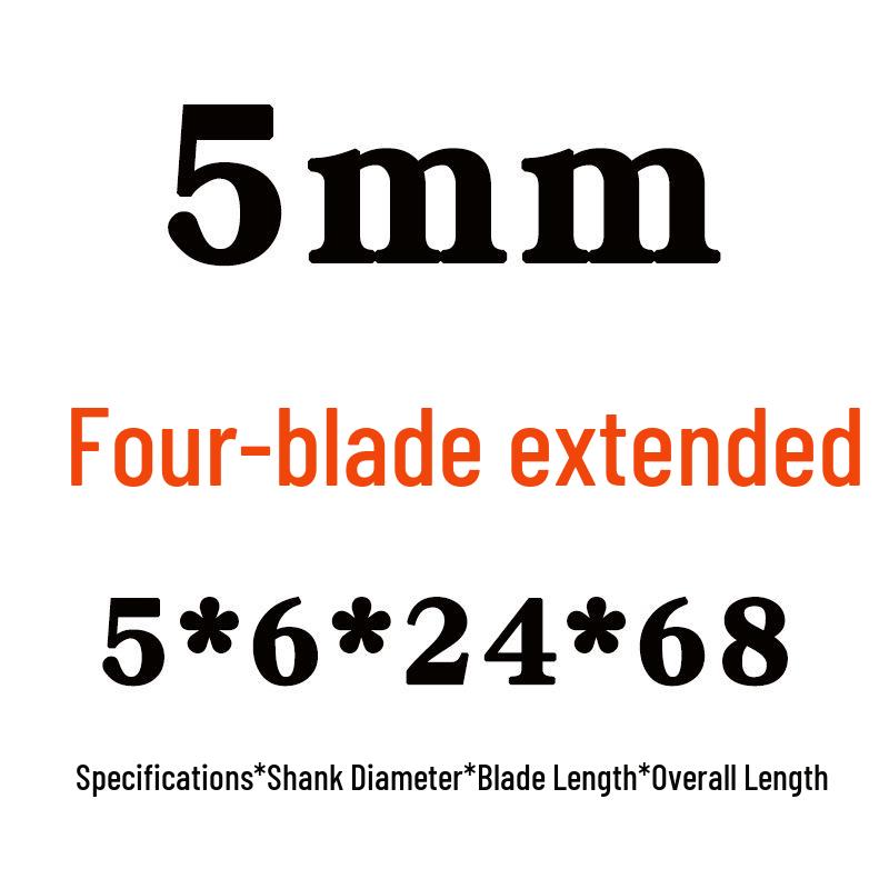 Yihai 3mm Keyway End Mill, 2 & 4 Flutes, HSS 8mm, High-Speed Steel