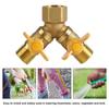 Adjustable Water Valve Valve Water Control Valve Brass Color Brass Tap Adapter Long-Lasting Performance OnOff Adjustable Valve