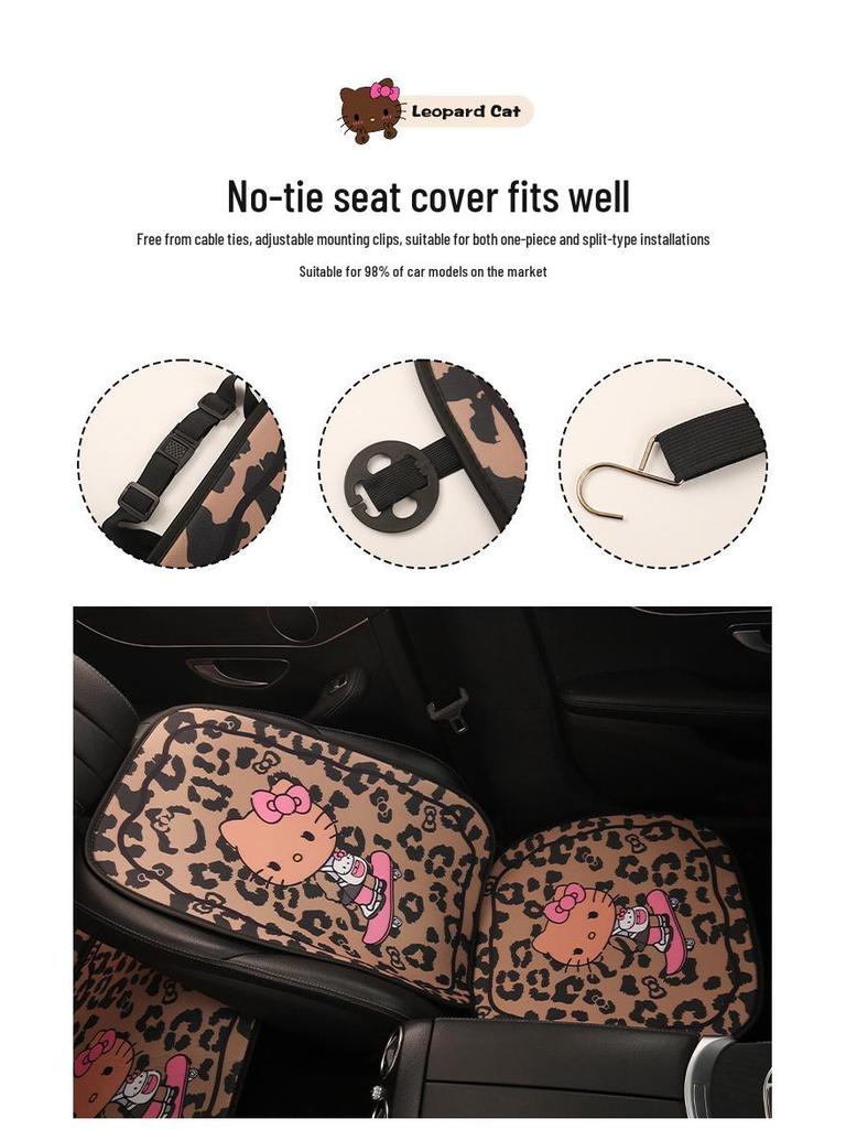 Leopardenmuster Kätzchen Autositzkissen für Damen, Kompatibel mit Honda Crider, Fit, Accord und CRV
