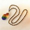 Imitation Glass Pendant Chinese Style Versatile Necklace Crystal Sweater Chain