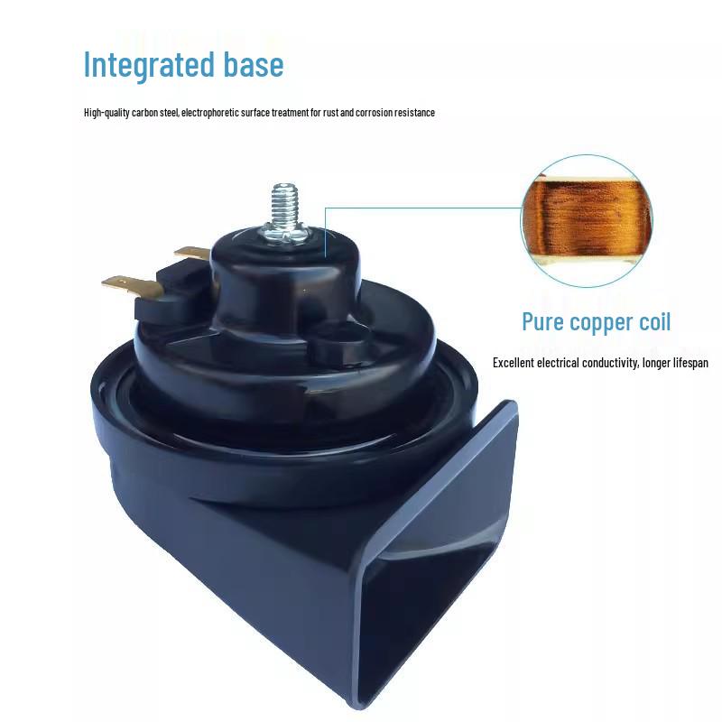 Waterproof Dual Tone Car Snail Horn, Super Loud 12V/24V for Truck & Motorcycle