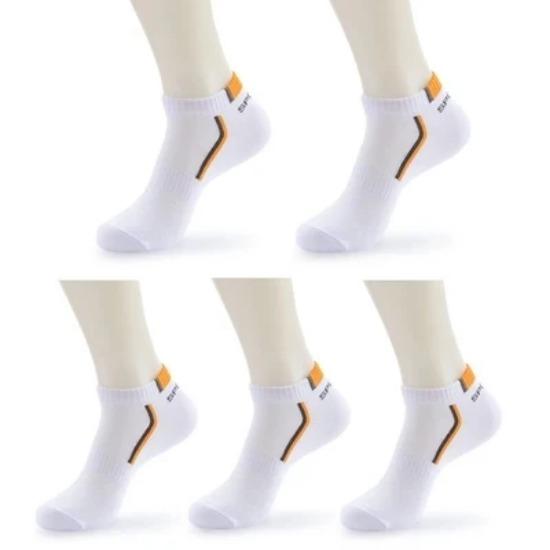 10Pieces=5Pair/lot Summer Cotton Man Short Socks Fashion Breathable Boat Socks Comfortable Casual Socks Male White