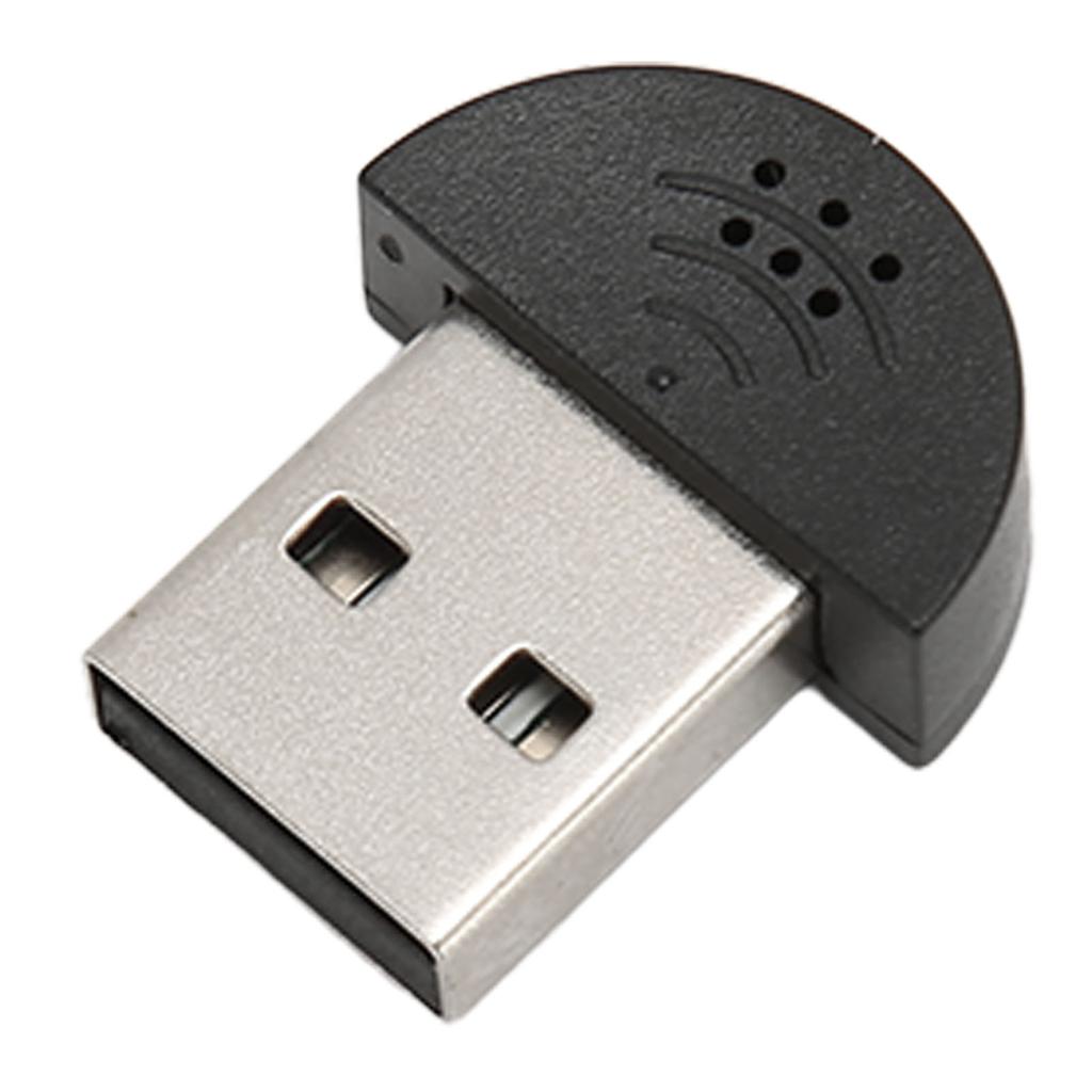 USB Mini Microphone Professional Plug and Play Noise Reduction 360 Degree Omnidirection Portable Mini USB 2.0 Microphone