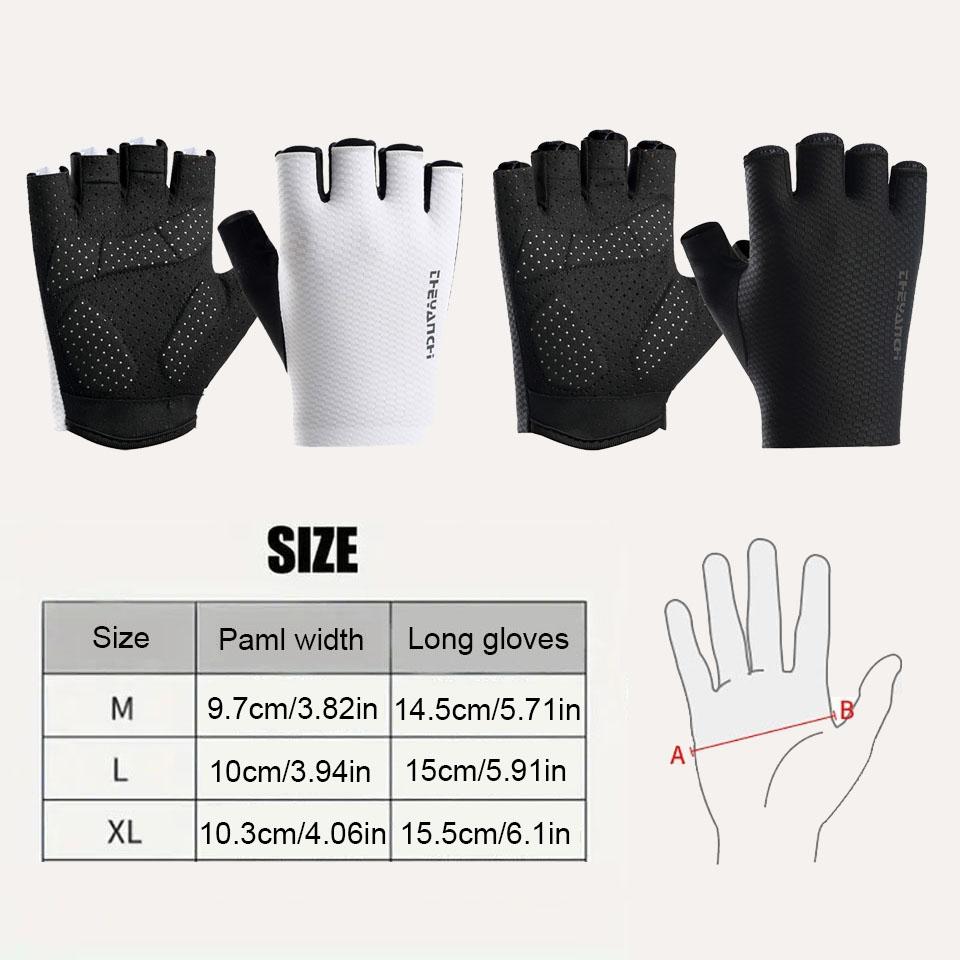 GTUBIKE Cycling Gloves Summer Breathable Shockproof Half Finger Bike Gloves Fingerless Gloves Sports MTB Road Bicycle Gloves