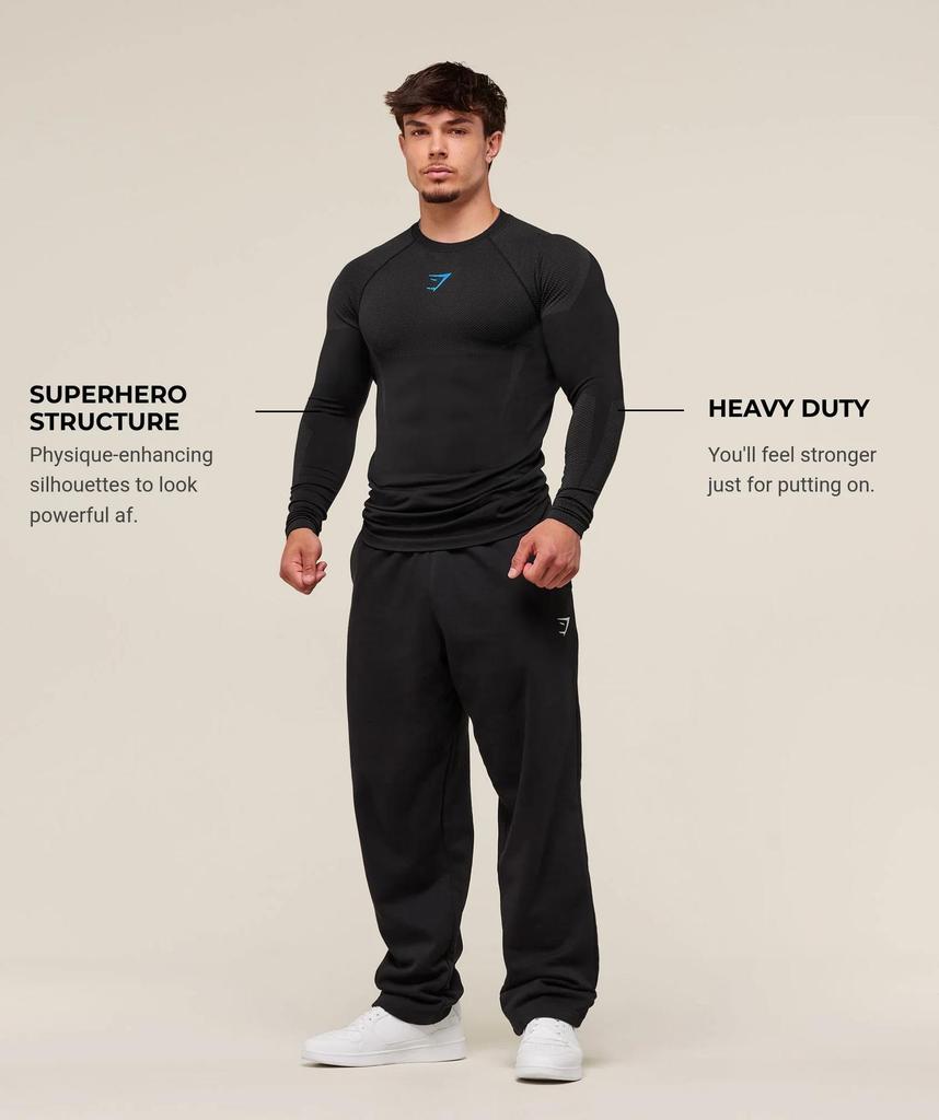 GYMSHARK Breathable Long Sleeve Running Top