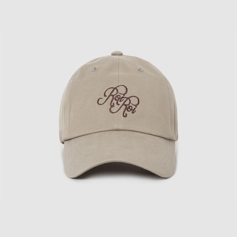 

Бейсболка с вышивкой ROIROI Script - Бежевая single type