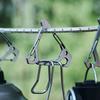 Carabinier triunghiular din oțel inoxidabil în aer liber, portabil, multifuncțional, camping, drumeții, pescuit, cataramă triunghiulară, cârlig de fixare