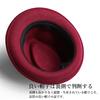 Nakota RUBEN Pocketable Felt Size M Black Hat, Foldable, Wool, (Head Circumference Approx. 58.5cm),