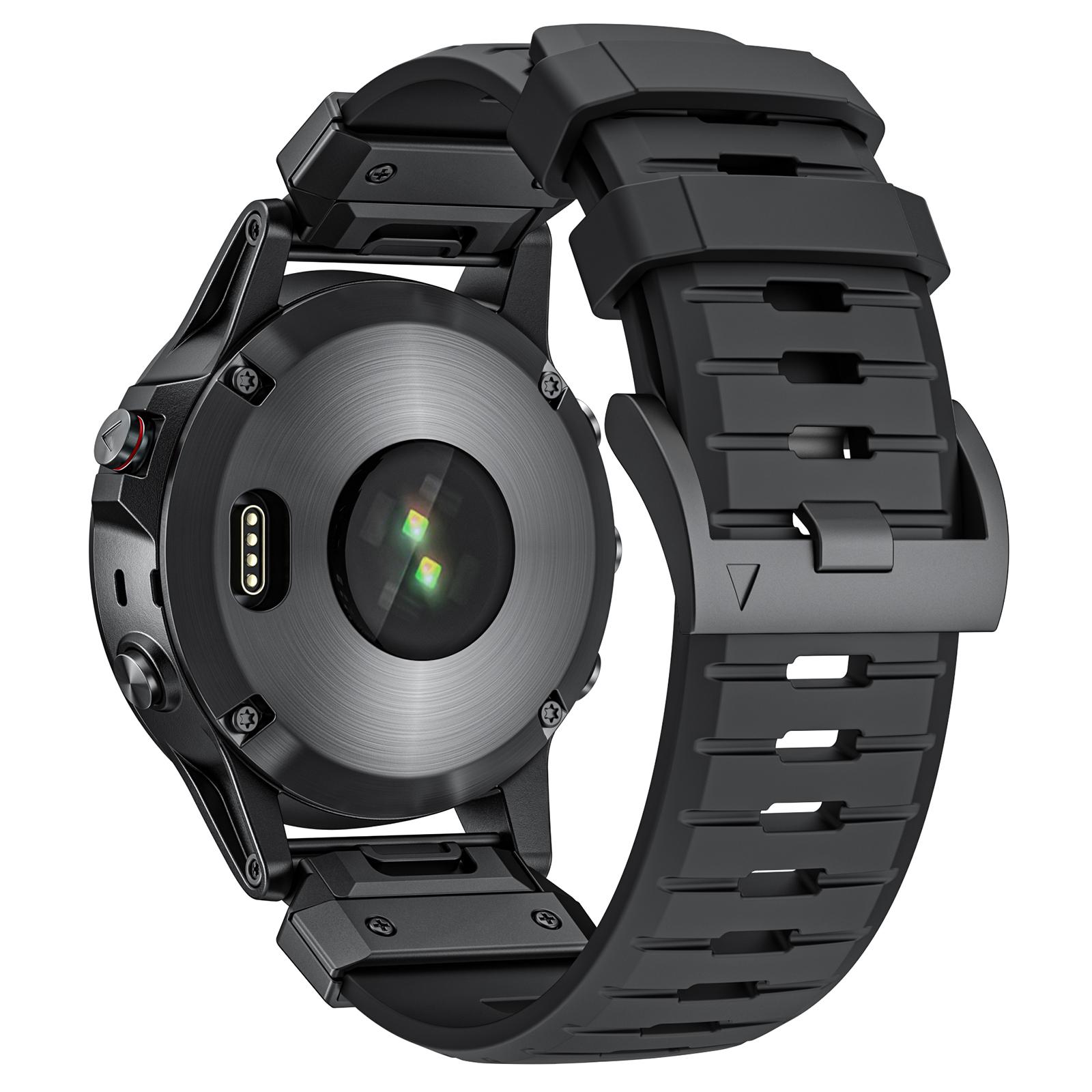 

22mm Fluorubber Strap for Garmin Fenix 8 47mm/Fenix E 47mm/Quatix 7 Pro Universal Watch Band A