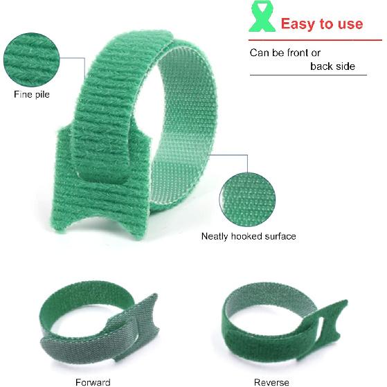 Organize Your Cables with 60PCS Reusable Fastening Velcro Cable Ties - 6 Inch Cable Management Ties in 6 Colors, Adjustable Cord Ties with Hook and