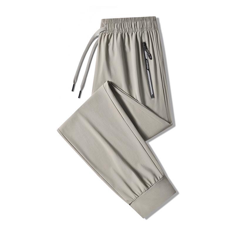 Men's Quick-Dry Ice Silk Joggers - Summer Casual Loose Fit Pants