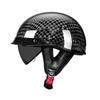 AD Carbon Fiber Retro 3C Certified Motorcycle Half Helmet for Men & Women