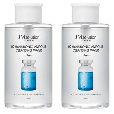 JM Solution H9 Hyaluron Ampullen Reinigungswasser Aqua, 500ml, 2 Stück