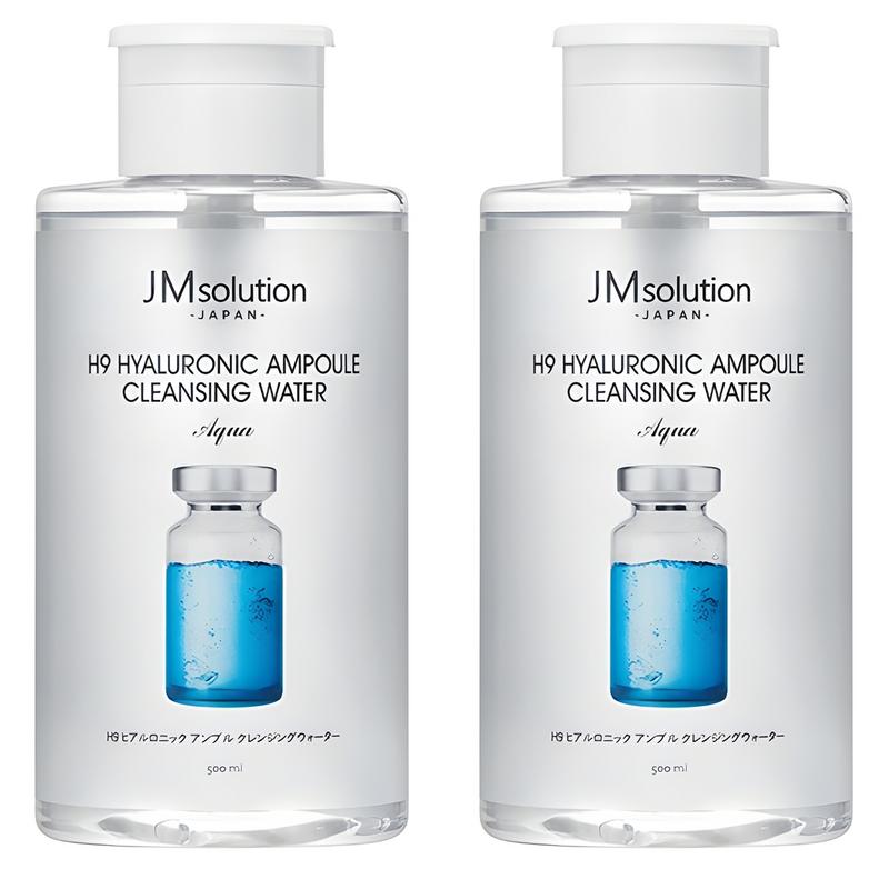 JM Solution H9 Hyaluronic Ampoule Cleansing Water Aqua, 500ml, 2 pcs