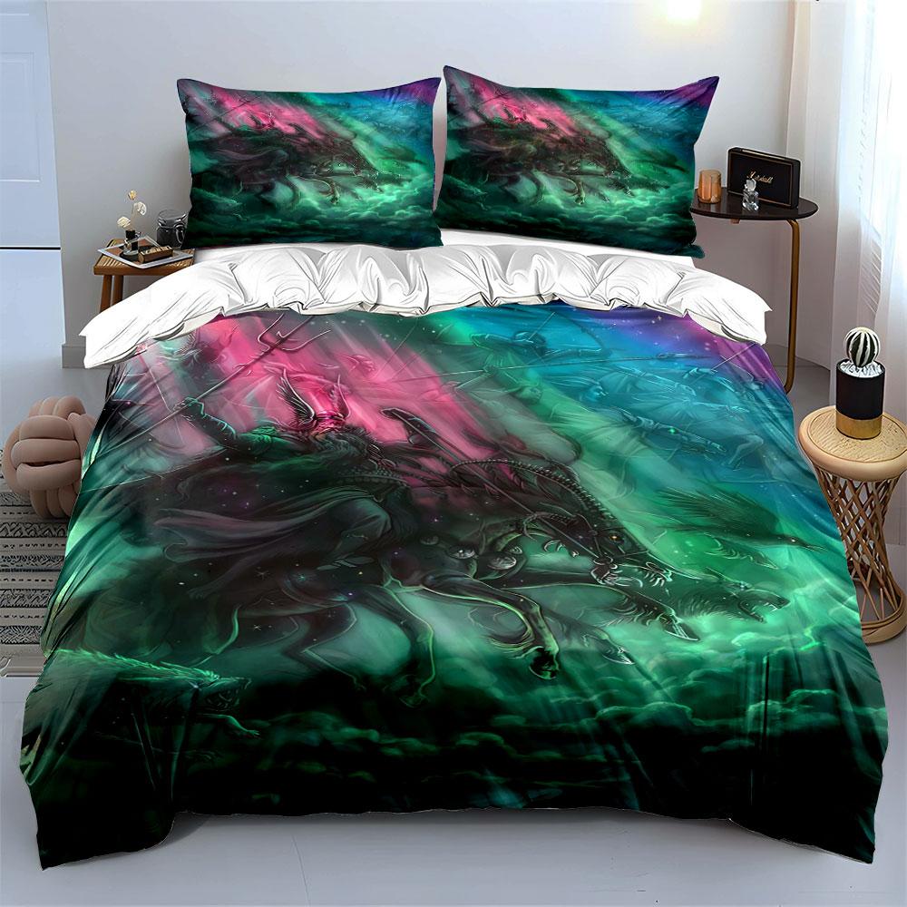 Dark horsemen with armor. Bedding sets Duvet cover sets Duvet covers Pillowcases(1 * Duvet Cover 2 * Pillowcases without duvet insert)