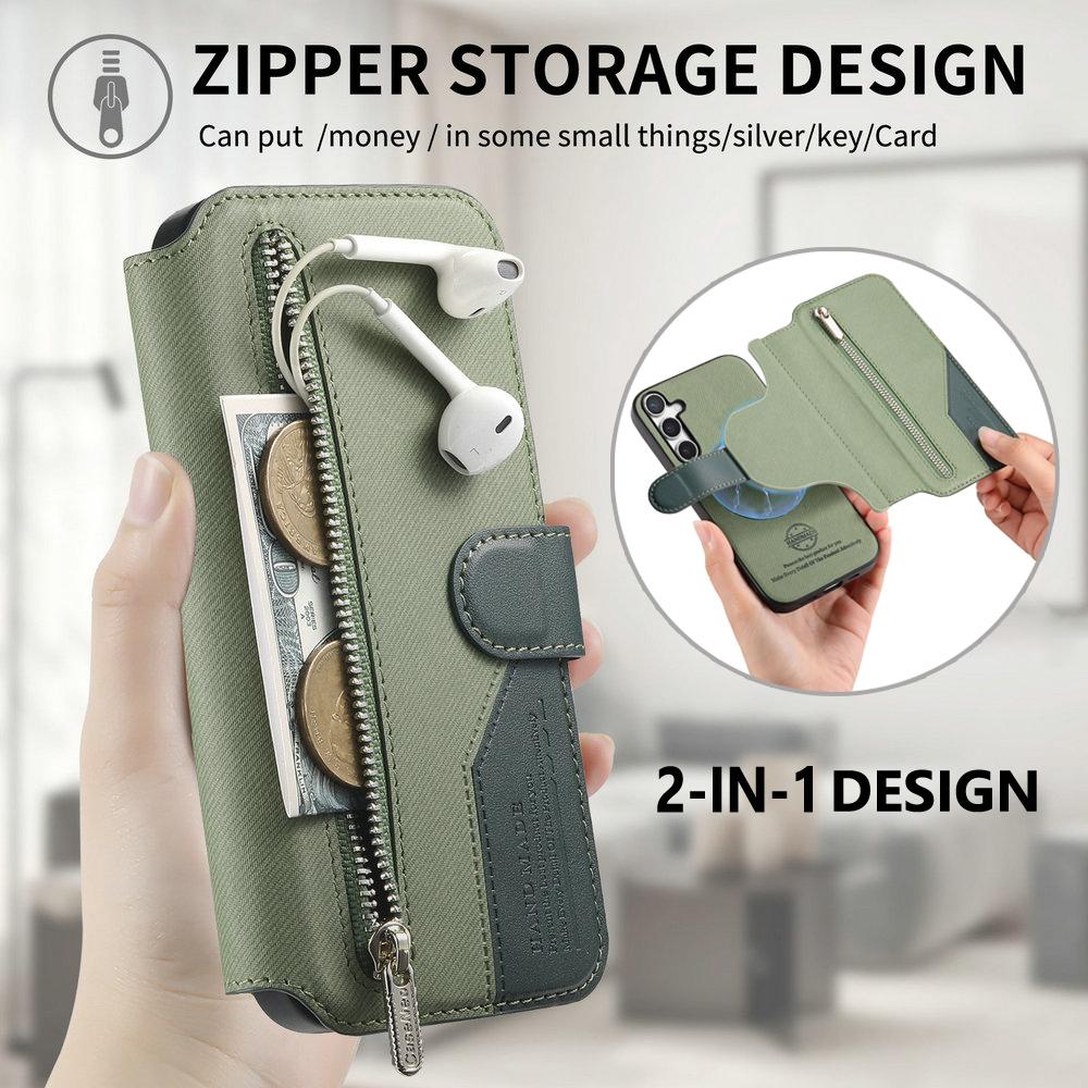 Luxury Case 2IN1 Wallet RFID Card Funda for Samsung Galaxy A57 A37 A56 A36 A26 A16 A06 A15 A25 A35 A55 A54 A34 A24 A14 07 A17 5G