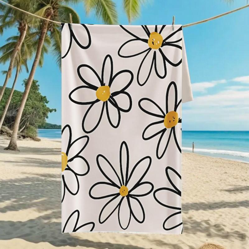 Ultra Absorbent Microfiber Beach Towel With Sea Turtle Print Quick Dry Large Size 70x140cm Pool Vacation Travel