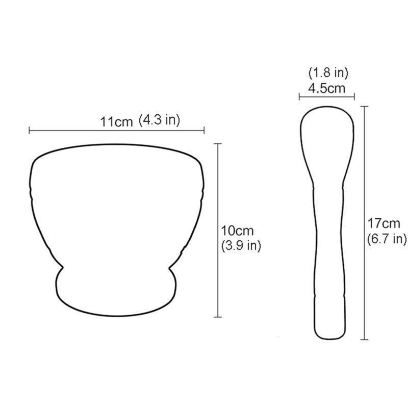 Harz Mörser Stößel Set Knoblauch Kräuter Gewürz Mischen Schleifen Brecher Schüssel Restaurant Küche Werkzeuge
