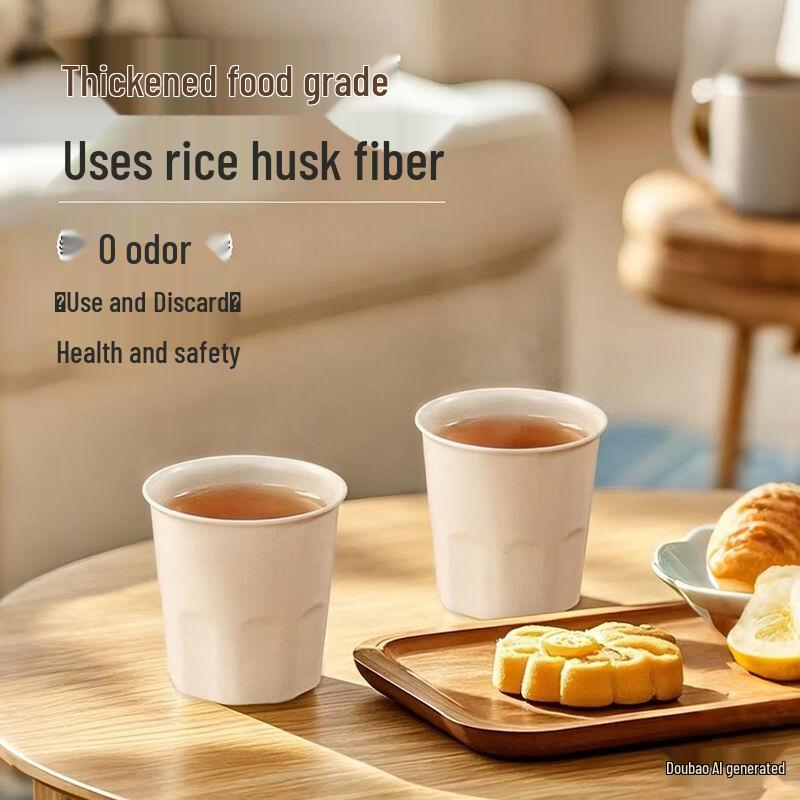 Rice Husk Disposable Cups