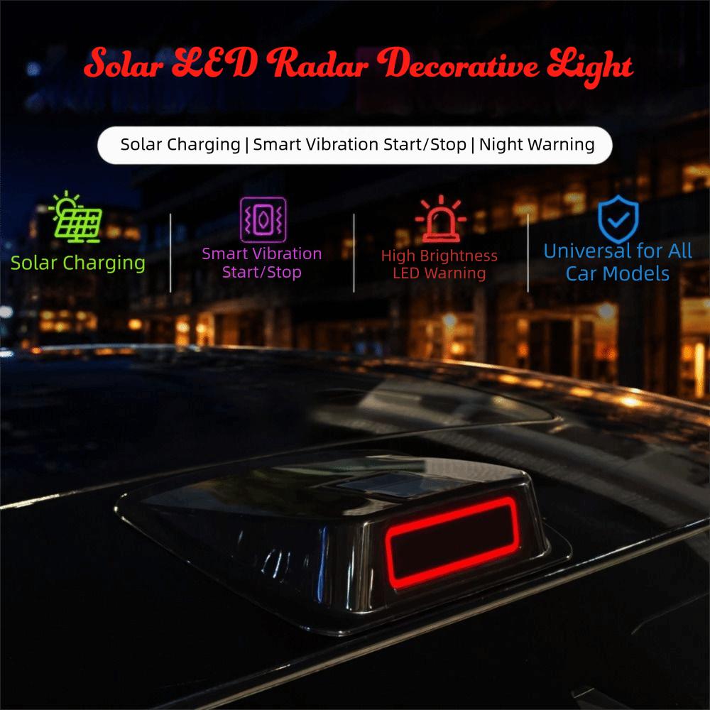 Energy-saving Solar Charging Structure Solar Powered Car Light Auto Decorative Light  Car Interior