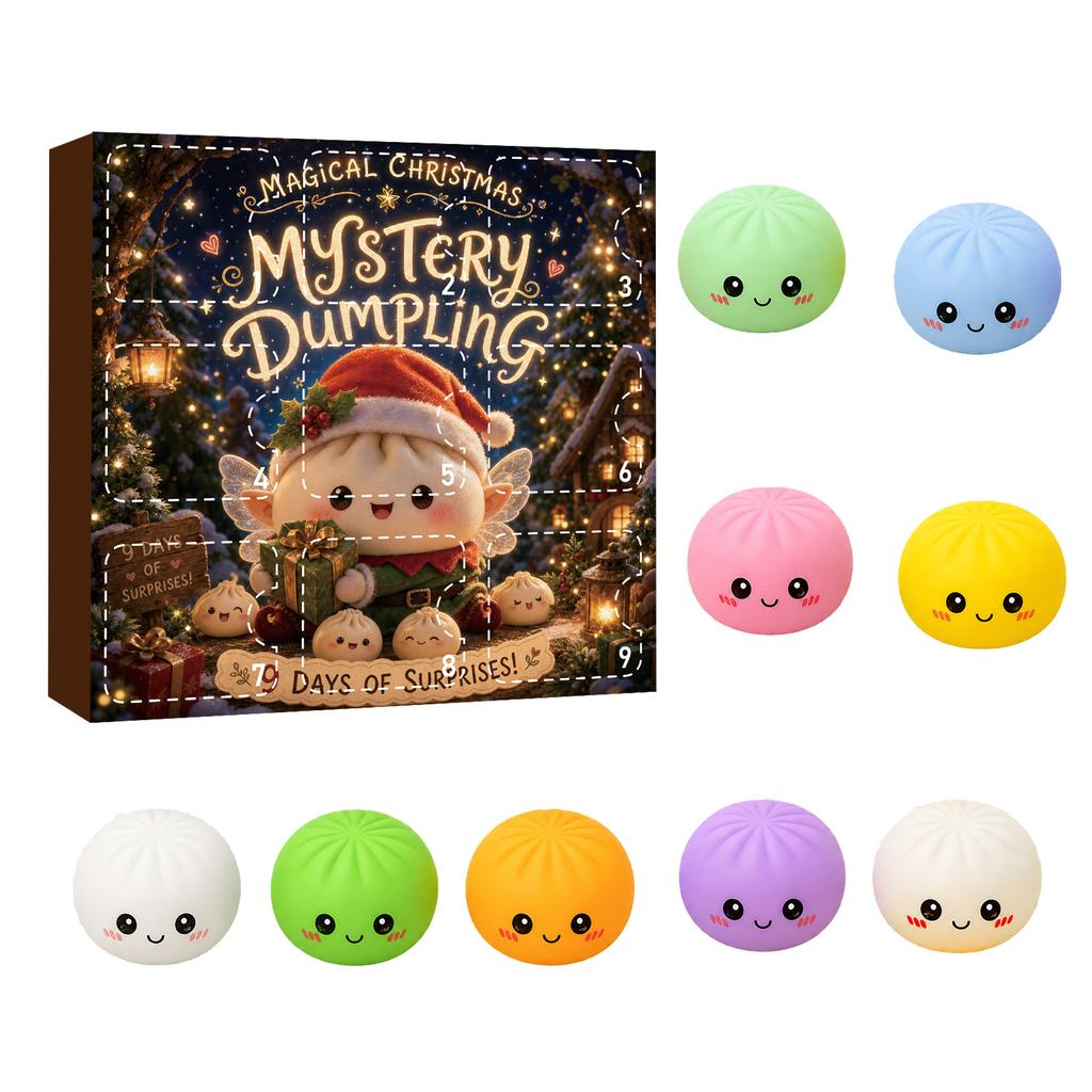 Birthday Countdown Calendar 2026 with 9 Toys - Party Decoration Gift for Adults and Kids