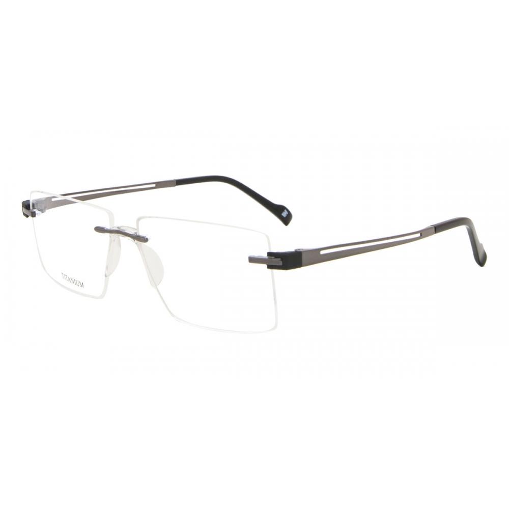 Rimless Rectangle Gunmetal Smartbuy Collection Harrine Bt0040 C3 Fashion Unisex Eyeglasses