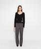 Beulaiteun Essential V-Neck Long Sleeve T-Shirt Black
