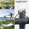210D Oxford Umbrella Storage Bag for Outdoor Patio Beach Umbrellas with UV Resistant Coating and Side Handle Design