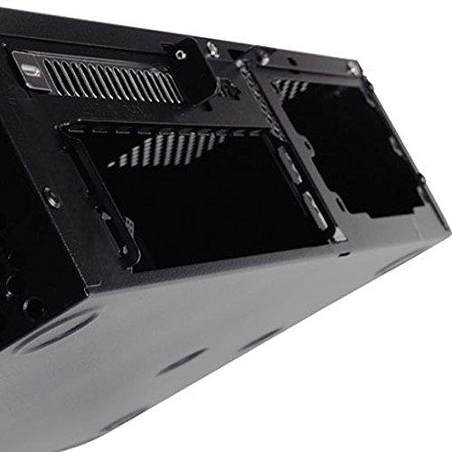 SilverStone Milo Series Mini-ITX HTPC Case SST-ML05B (Black) - Space-Saving and Expandable