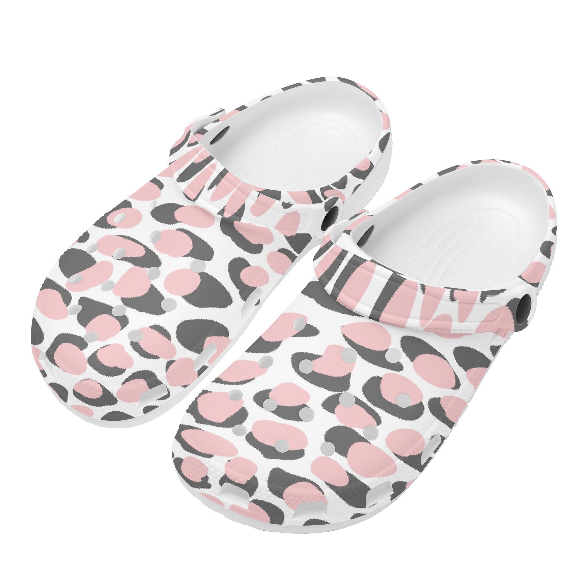 Graphic Printed EVA Clogs Women Men Breathable Lightweight Easy Slip On Casual Shoes Soft Summer Sandals Easy Daily Wear 36 белый