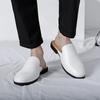 Fashion White Men’s Half Shoes For Men Shoes Mules Casual Designer Shoes Fashion Loafers Luxury Black Slippers 2024 Zapatillas Hombre