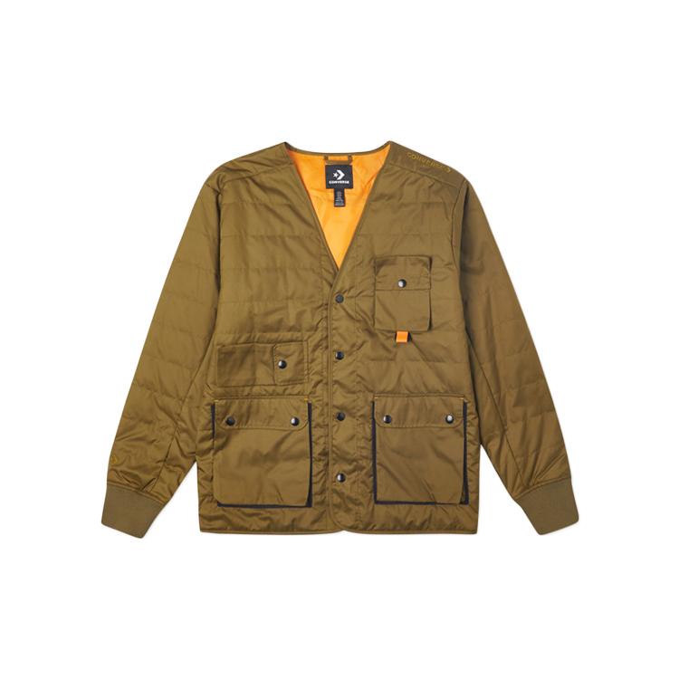 Converse Parka Coats Men's Green Collarless Moderate 10019990-A02